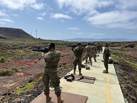 Realización del ejercicio en posición en pie.