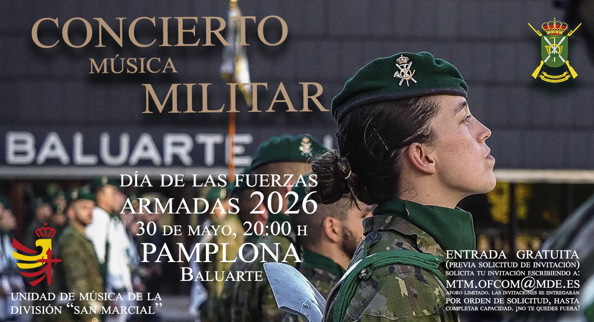 Cartel Concierto Día de las Fuerzas Armadas 2026