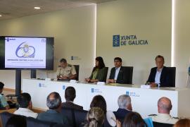 Autoridades civiles y militares edificio administrativo Xunta Galicia