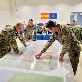 Planning during the exercise.