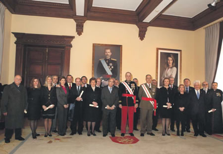 Honorary Cadets in the Flag Room