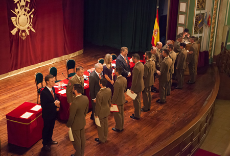 Fifth-year students receive their degree diploma
