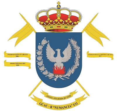 ESCUDO DE ARMAS DEL GRUPO DE CABALLERIA ACORAZADO - RUEDAS II/11 
