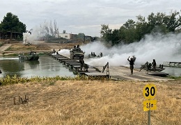 Paso de río de un VEC