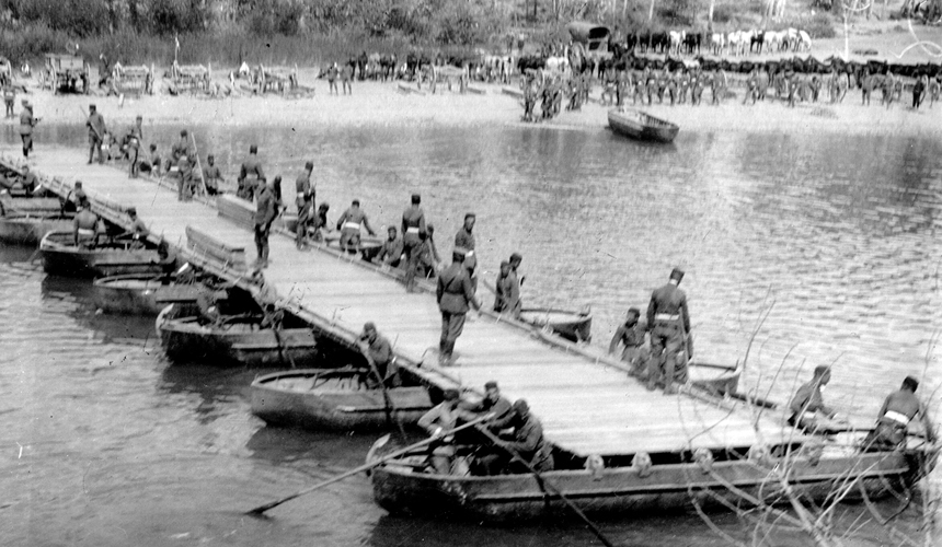 150 aniversario de la creación del Batallon de pontoneros y antigüedad del RPEI Nº12