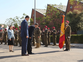 El Príncipe y Ban Ki-moon en el saludo a la Bandera