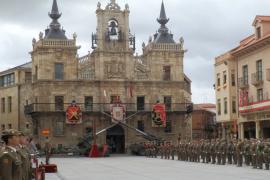 Celebración en la Plaza de España de Astorga