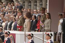 Sus Majestades los Reyes con los Príncipes de Asturias 