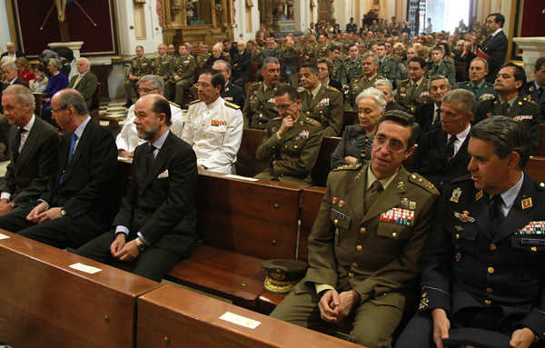 Autoridades presentes en la misa