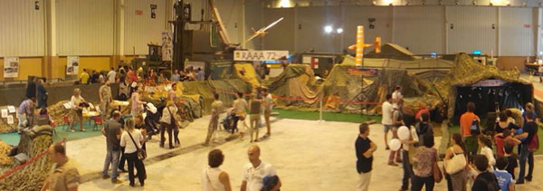 Vista general del stand de la unidad en la feria