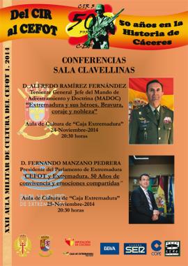 Cartel promocional de las conferencias