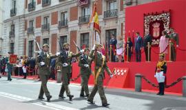 Paso ante la tribuna de autoridades en Madrid