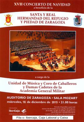 Cartel promocional del concierto en Zaragoza