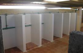 Las duchas tras el alicatado final