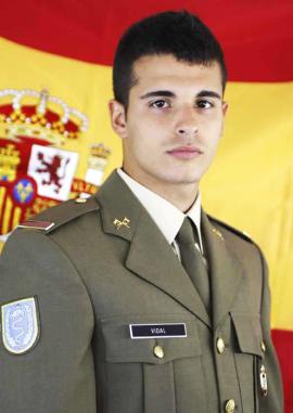 Fotografía oficial del soldado Vidal 