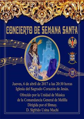 Cartel promocional del concierto en Melilla 