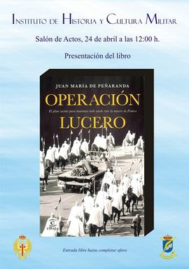 Cartel promocional de la presentación del libro 