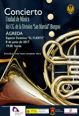 Cartel promocional del concierto en Ágreda 