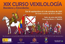 Cartel promocional del curso de vexilología 