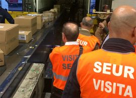 Componentes del grupo de trabajo en la visita