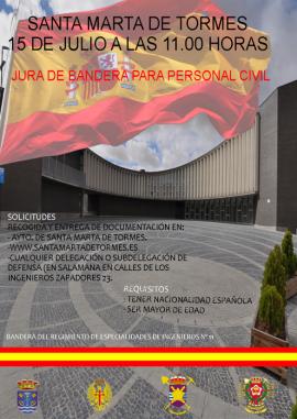 Cartel promocional de la Jura de Bandera