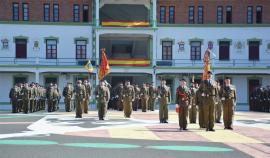 Formación del Regimiento durante el acto