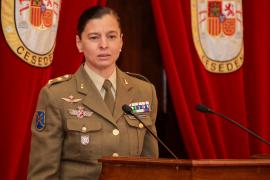 La tcol. Pardo de Santayana en su intervención