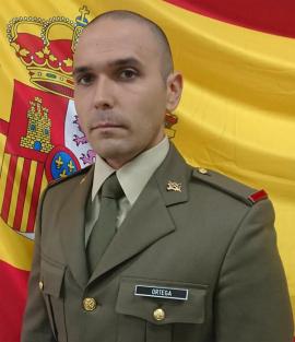 Fotografía oficial del soldado Ortega