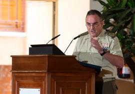 El TG. (R) Gan durante su intervención