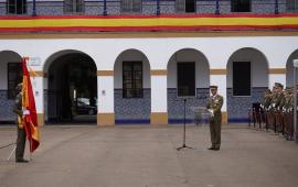 Alocución del coronel durante la ceremonia