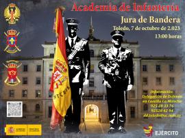 Cartel informativo de la Jura de Bandera