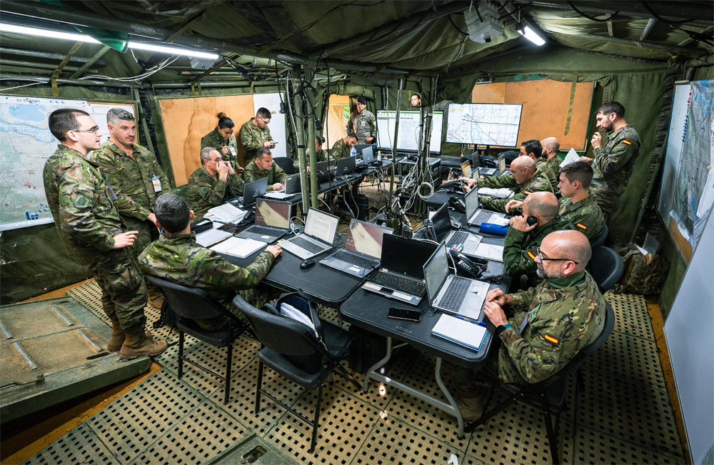One of the Command Posts during the exercise