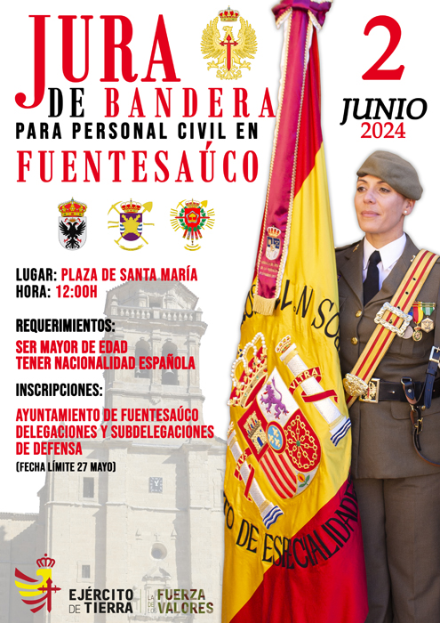 Jura de Bandera para personal civil en Fuentesaúco (Zamora)