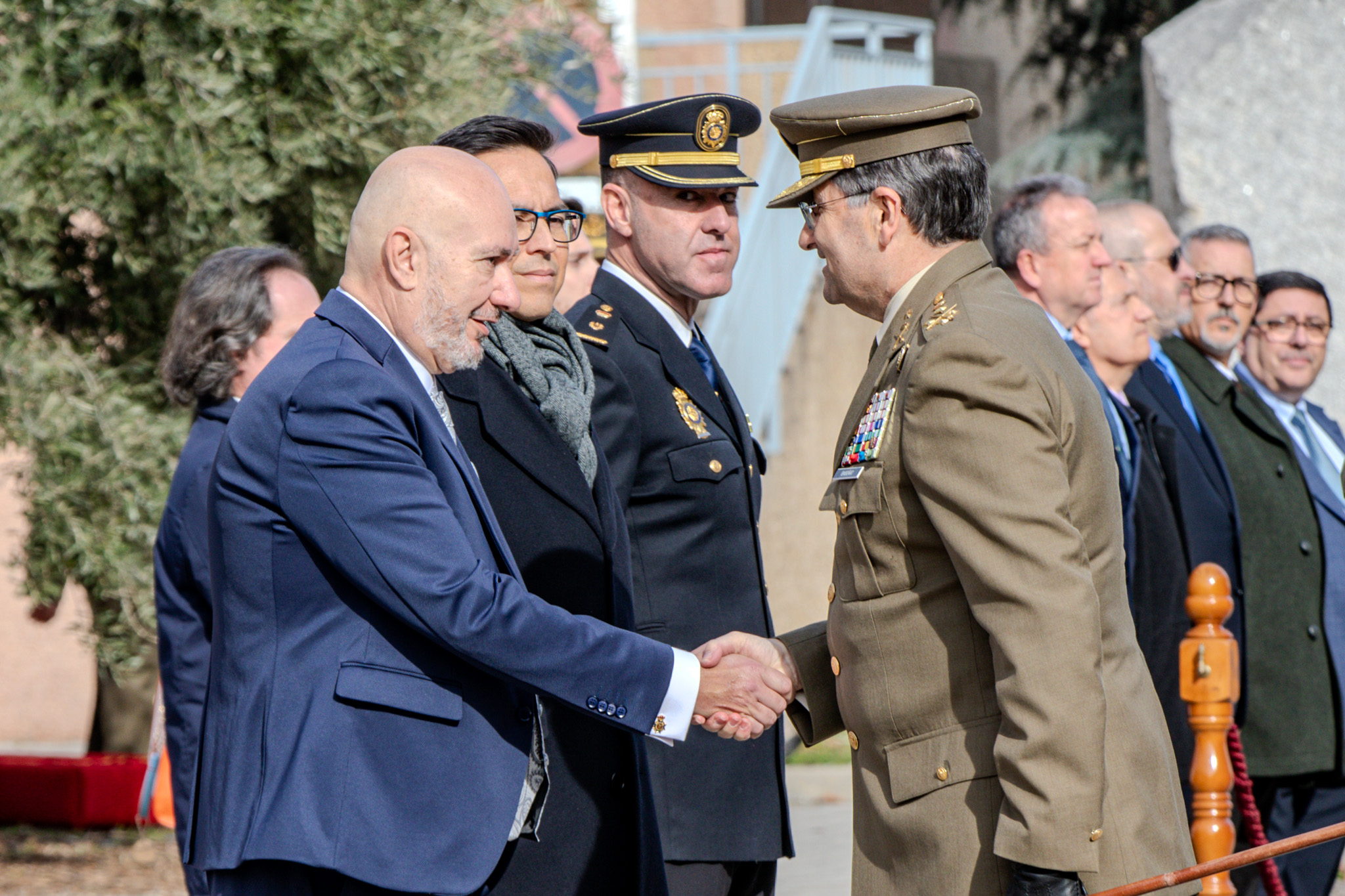 The Chief of Staff of the Army (JEME) upon his arrival at the event