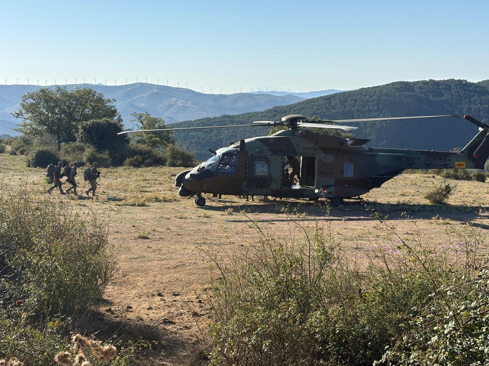 Embarque del personal en un NH-90  