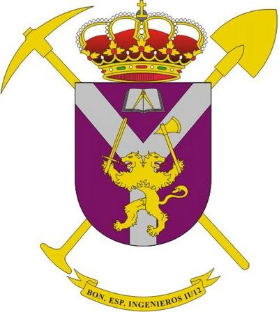 Escudo del Batallón de Especialidades de Ingenieros II/12