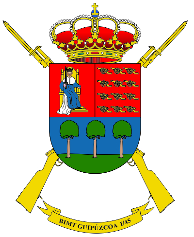 Escudo del Batallón de Infantería 'Guipúzcoa' I/45