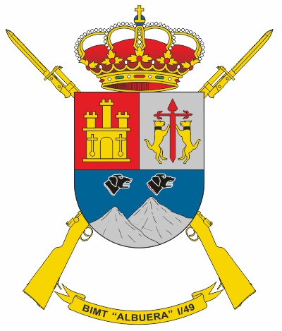 Escudo del Batallón de Infantería Motorizada 'Albuera' I/49 Escudo del Batallón de Infantería Motorizada 'Albuera' I/49