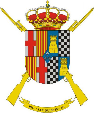 Escudo del Batallón de Infantería Protegida 'San Quintín' I/3