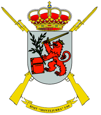 Escudo del Batallón de Cazadores de Montaña 'Montejurra' I/66