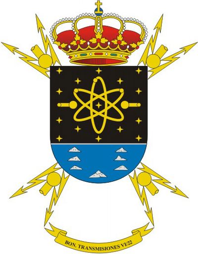 Escudo del Batallón de Transmisiones VI/22