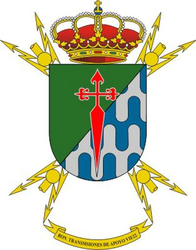 Escudo del Batallón de Transmisiones de Apoyo VII/22
