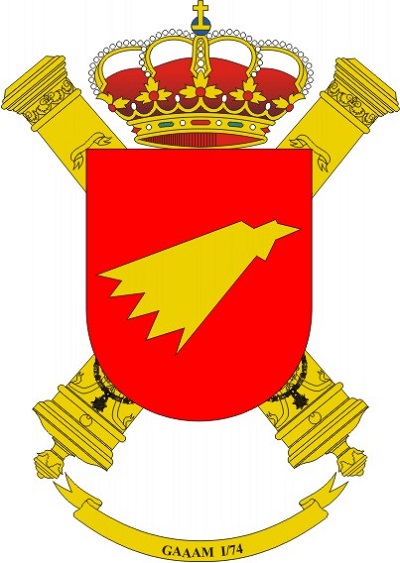 Escudo del Grupo de Artillería Antiaérea Hawk I/74