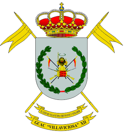 Escudo Grupo Caballería Acorazado 'Villaviciosa' XII