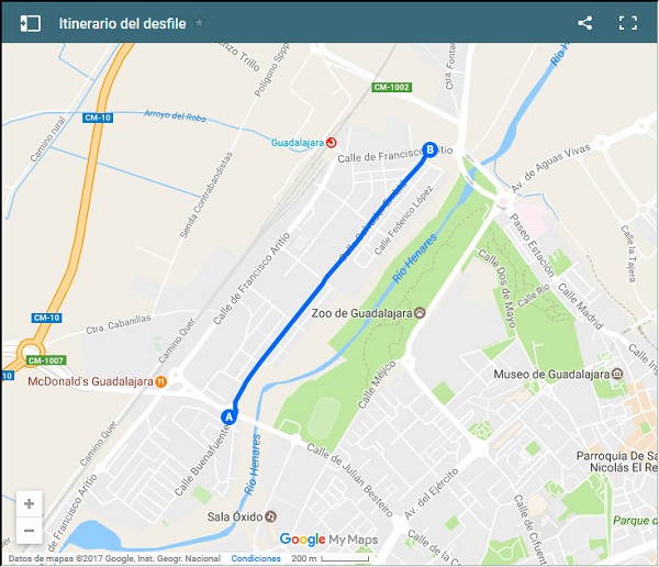 Recorrido Acto central Difas 2017