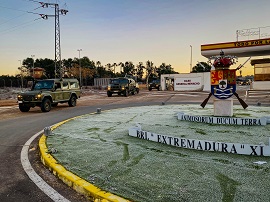 Salida del convoy desde la Base General Menacho.