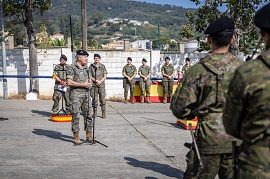 Alocución del coronel jefe del Regimiento de Caballería 'Montesa' número 3