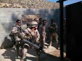 Actuación con ariete