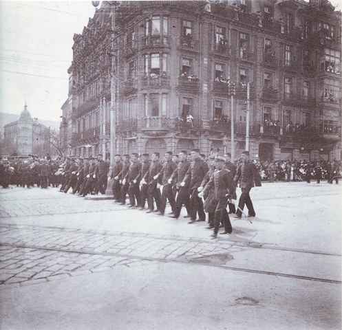 Desfile gran vía Bilbao - 1901