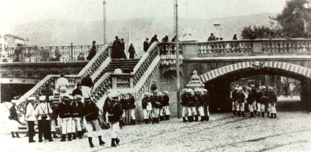 Tropa en la Huelga de el Arenal - 1911